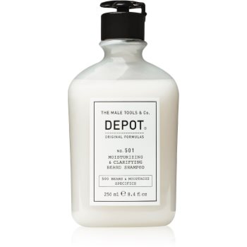 DEPOT 500 BEARD & MOUSTACHE SPECIFICS NO. 501 MOISTURIZING & CLARIFYING BEARD SHAMPOO sampon hidratant pentru barbă - imagine 2